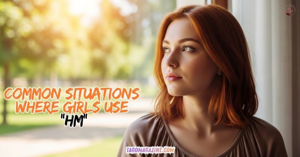 Common Situations Where Girls Use “HM”