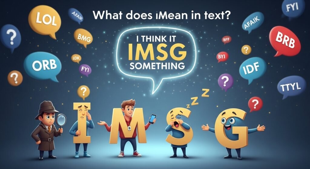 Immsg What Does IMSG Mean in Text? Full Meaning Explained Simply