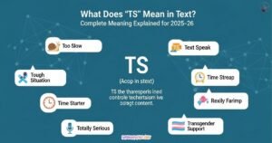 ### What does TS mean on texting? On texting, TS commonly means this shit, used informally to emphasize something or someone. It can also mean tough situation or timestamp depending on context, so interpretation changes based on conversation tone and message content. ### What is TS on social media? On social media, TS usually stands for this shit, expressing emphasis or reaction. It may also mean timestamp or term of endearment in niche groups, depending on platform culture and community usage patterns online trends. ### What does TS mean in Gen Z? Gen Z often uses TS as this shit, meaning something impressive, relatable, or frustrating depending on tone. It reflects casual slang communication across chats, memes, and short-form social media conversations among digital youth culture today. ### What is TS in Snap? On Snapchat, TS usually means timestamp showing when a snap was sent or received. It can also refer to this shit in casual chats, but context decides meaning across conversations and friend groups widely used. ### What is ts slang for Instagram? On Instagram, ts slang often means this shit, used to emphasize posts, captions, or reactions. It can also mean timestamp or term slang depending on creator communities and online engagement style in modern usage trends. ### What is the TS meaning? TS meaning varies widely, commonly referring to this shit in slang, timestamp in messaging, or tough situation. Its interpretation depends on context, platform, and user communication style in digital conversations across online platforms today used. ### What is TS in group chat? In group chats, TS usually means this shit or timestamp, used to highlight messages, reactions, or time details. Meaning changes depending on group culture and ongoing conversation context among members within digital communication spaces today. ### What does "ts cute" mean? In slang, ts cute usually means that’s cute, expressing admiration or affection in casual chats. It reflects playful tone in texting, social media comments, and Gen Z communication style across online interactions today widely used. ### What does ts tuff mean? ts tuff is slang meaning that’s tough, used to show empathy, respect, or reaction to impressive or difficult situations. It appears in gaming chats, social media comments, and casual conversations among young users online today. ### What does TS mean on twitter? On Twitter, TS commonly means this shit, used for emphasis in tweets, replies, or memes. It can also mean timestamp or technical slang depending on niche communities and context across social media platforms today used. ### What does TS stand for in gaming? In gaming, TS often stands for TeamSpeak, a voice communication tool used by players. It can also mean this shit in slang chats, depending on gaming community context and tone during online multiplayer sessions today. ### What does TS mean in someone's name? What Is TS Mean in Text