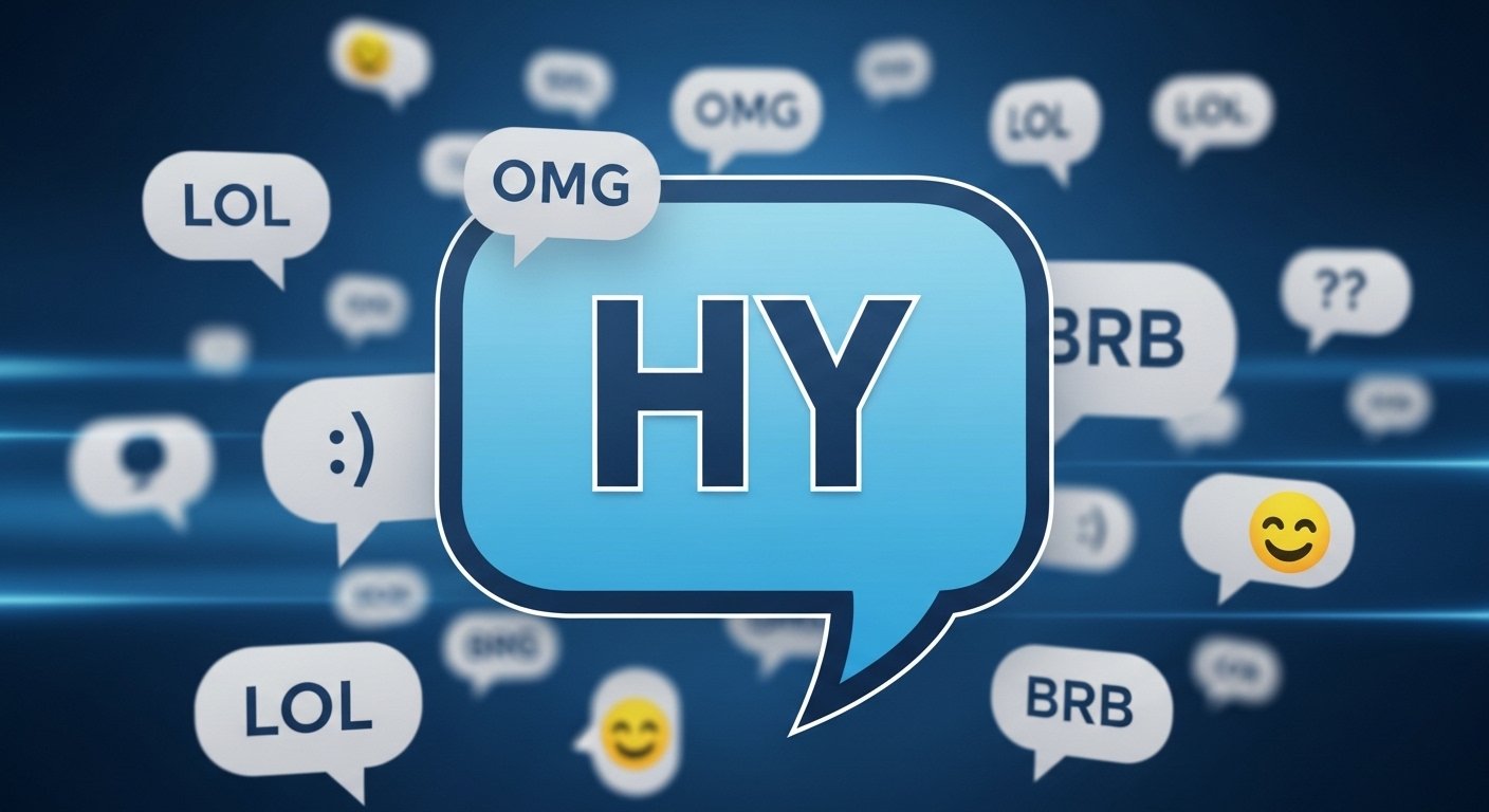 what does hy mean in text